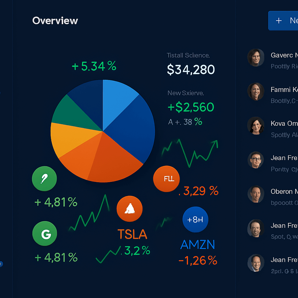 Wealth growth dashboard preview